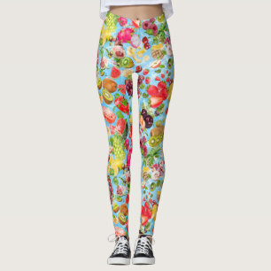 Mouth-watering Tropical Fruits Leggings