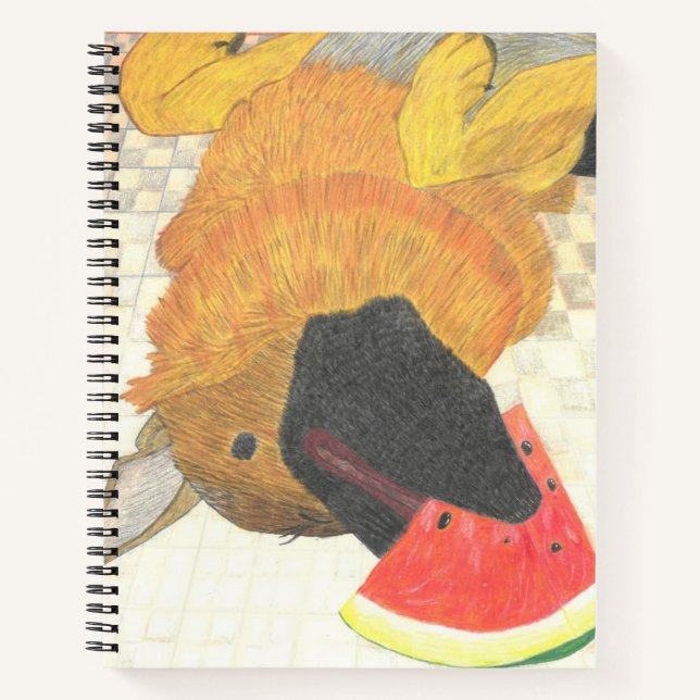 Mouth&Watermelon  Notebook (Front)