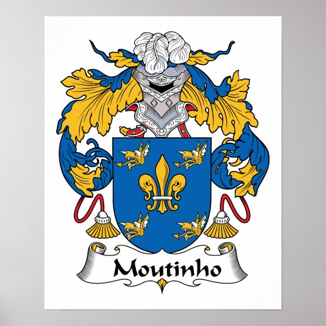 Moutinho Family Crest Poster (Front)