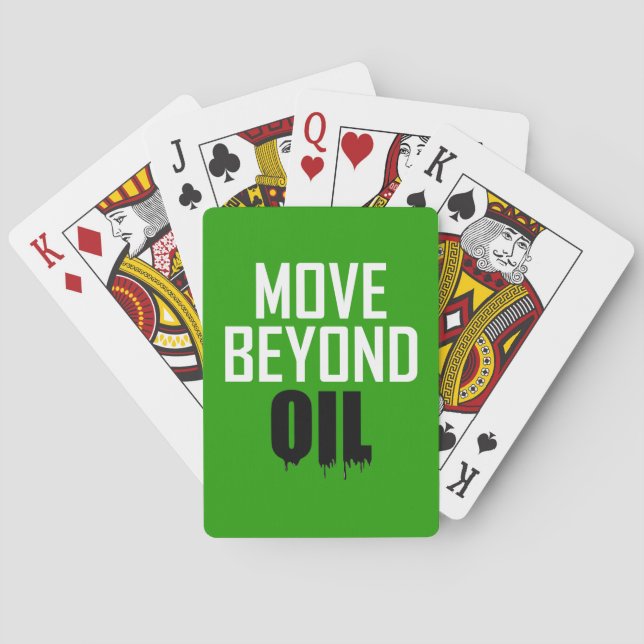 Move Beyond Oil Playing Cards (Back)