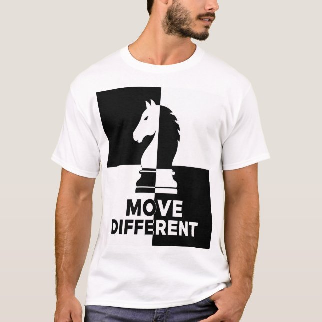 Move Different Chess Knight T-Shirt (Front)