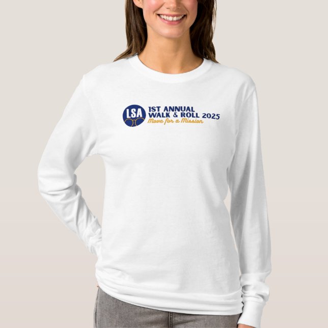 "Move for a Mission" - Unisex Long-Sleeved Basic T-Shirt (Front)