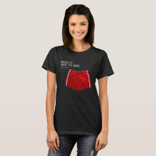 Move It Side To Side Red Athletic Shorts T-Shirt