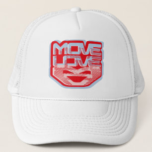 MOVE LOVE HEART BY MASANSER PIXELAT TRUCKER HAT
