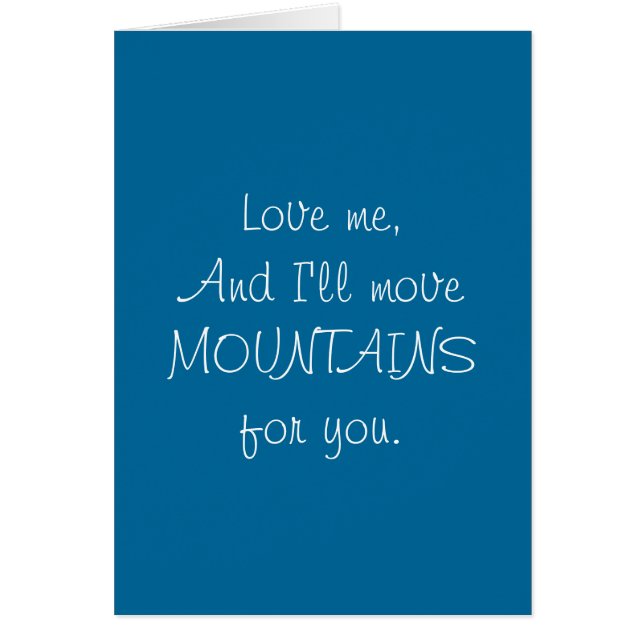 Move Mountains - Funny Card (Front)