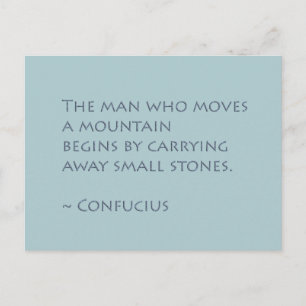 Move Mountains Inspirational Postcard