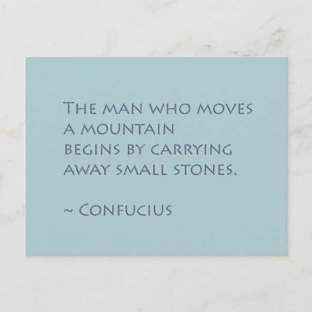 Move Mountains Inspirational Postcard (Front)