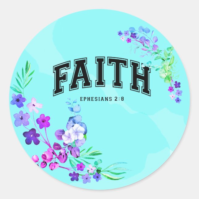 Move Mountains Range of Belief: Trust Classic Round Sticker (Front)