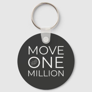 Move one Million Button Key Ring