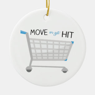 Move Or Get Hit Ceramic Tree Decoration