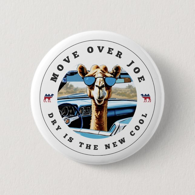 MOVE OVER JOE 6 CM ROUND BADGE (Front)