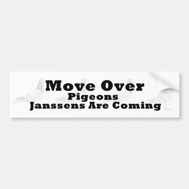 Move over Pigeons Bumper Sticker (Front)