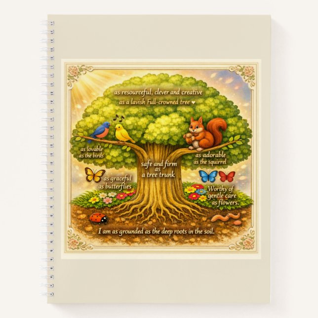 move throughout the day steadily inducing joy notebook (Front)