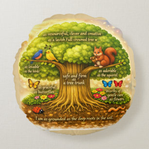 move throughout the day steadily inducing joy round cushion