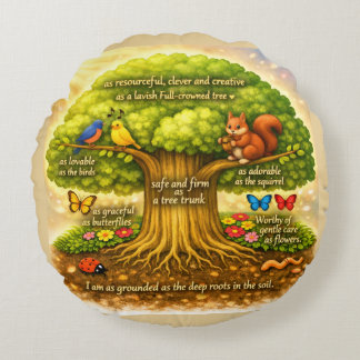 move throughout the day steadily inducing joy round cushion