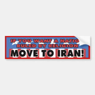 Move To Iran Bumper Sticker