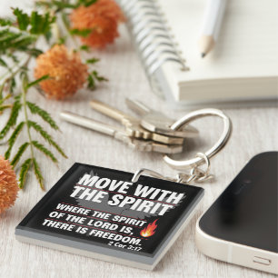 Move with the spirit - freedom design key ring