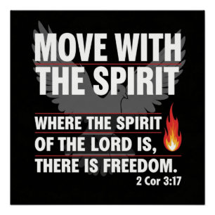 Move with the spirit - freedom design poster