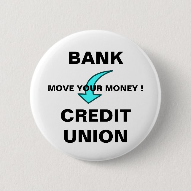 MOVE YOUR MONEY 6 CM ROUND BADGE (Front)
