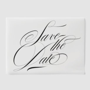 Moveable Calligraphy Photo Overlay Save The Date Vellum Invitations