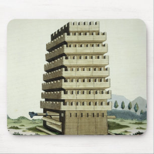 Moveable tower with outer galleries and an additio mouse mat
