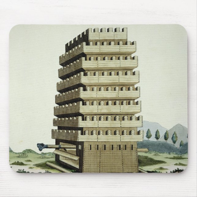Moveable tower with outer galleries and an additio mouse mat (Front)