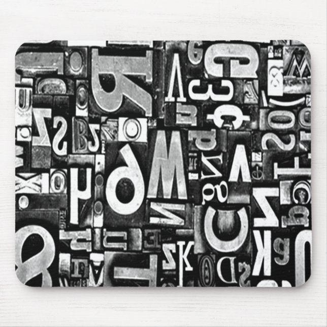 Moveable Type Mouse Mat (Front)