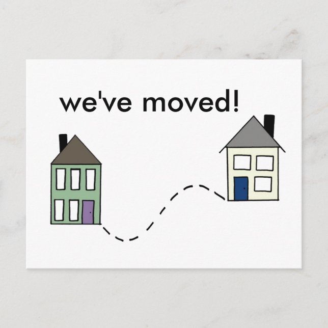 Moved! Announcement Postcard (Front)