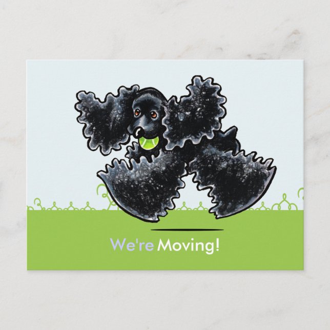 Moved Moving Cocker Spaniel New Address Announcement Postcard (Front)