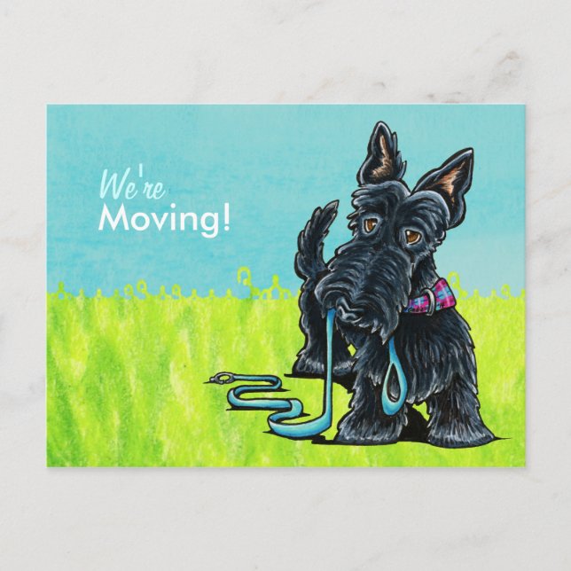 Moved Moving Scottie New Address Announcements (Front)