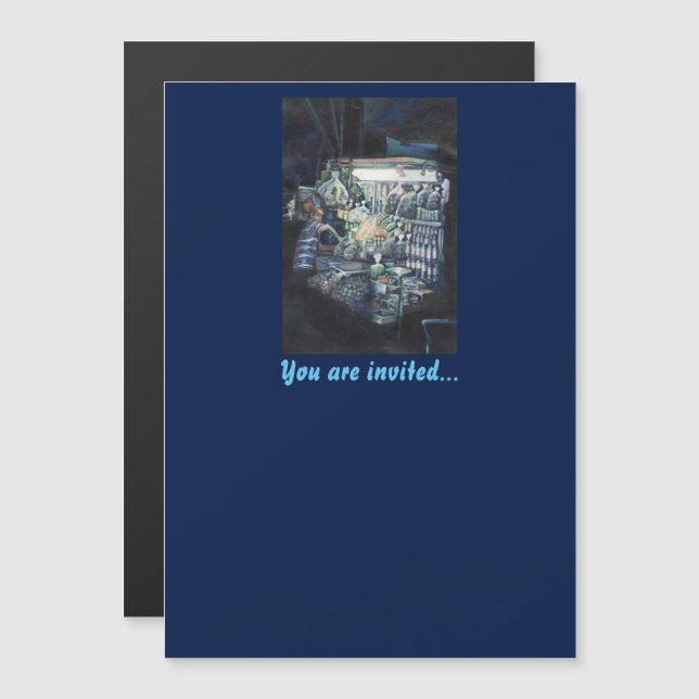 Moved the goal, Singapore Magnetic Invitation (Front/Back)