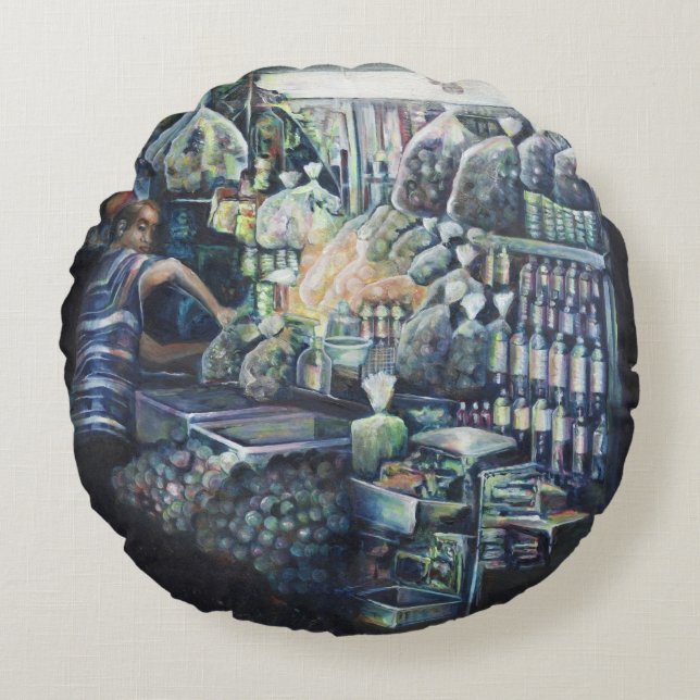 Moved the Goal, Singapore Round Cushion (Front)