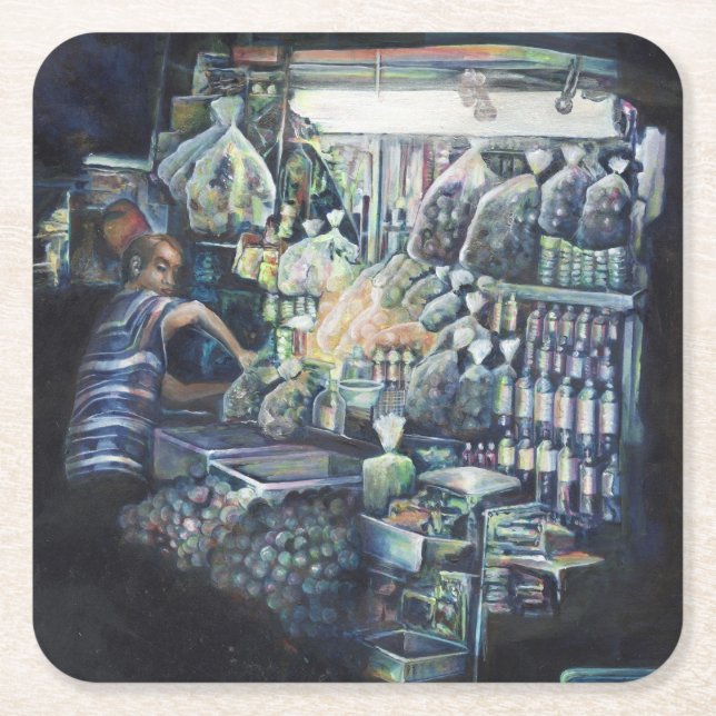 Moved the Goal, Singapore Square Paper Coaster (Front)