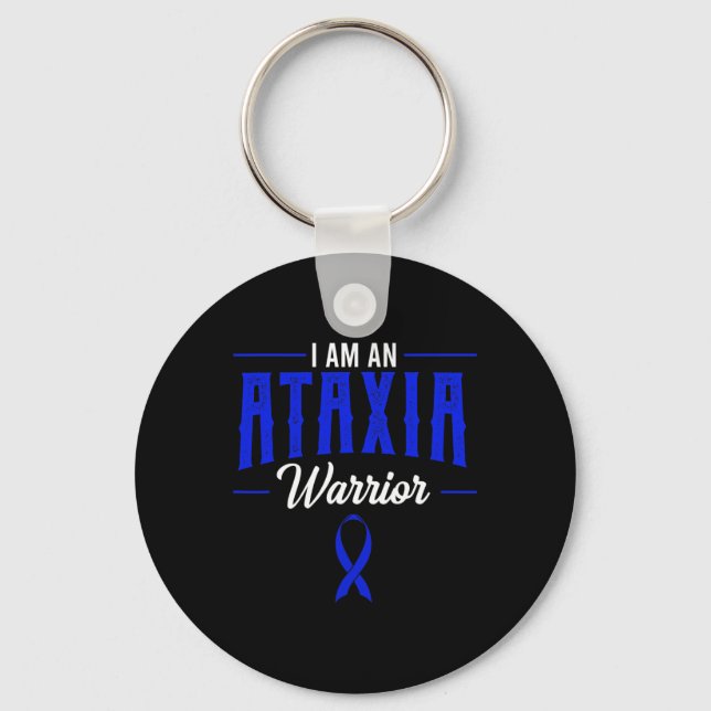 Movement Disorder Dystaxia Friedreich's Warrior Gi Key Ring (Front)