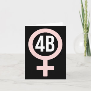 Movement Korean Feminist  Card