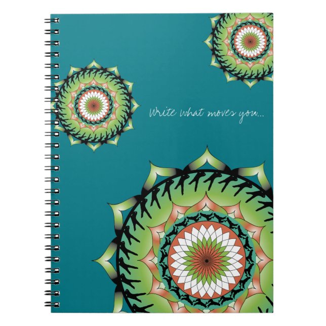 Movement Mandala Notebook 2 | Write What Moves You (Front)