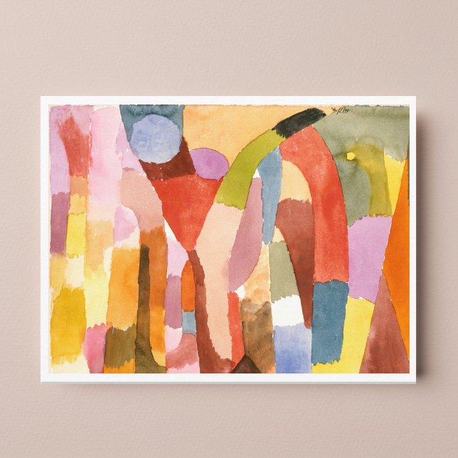 Movement of Vaulted Chambers, Paul Klee  Postcard (Creator Uploaded)