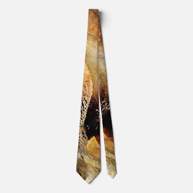 Movements-Earth Tone Abstract Men"s Tie (Front)