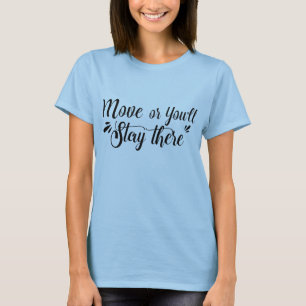 MoveOrYST Women’s Basic T‑Shirt – Black Letters T-Shirt