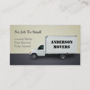 Mover or Moving Company Business Card