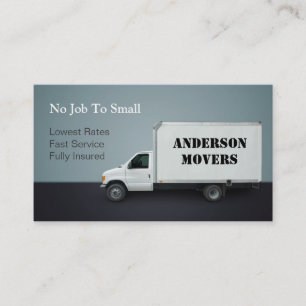 Mover or Moving Company Business Card