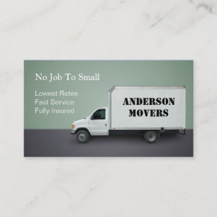 Mover or Moving Company Business Card