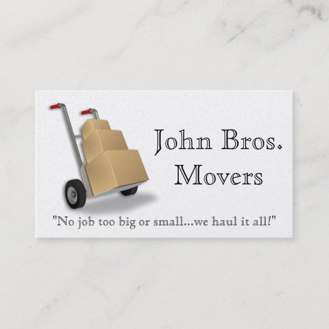 Movers Business Card (Front)