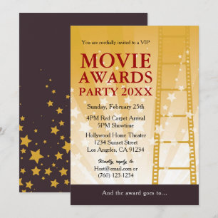 Movie Awards Party Invitation