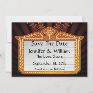 Movie Billboard Save The Date Announcement