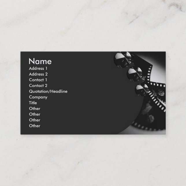 Movie Business Card (Front)