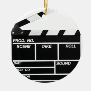 Movie Camera Side Ceramic Tree Decoration