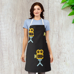 Movie Camera Symbol Apron