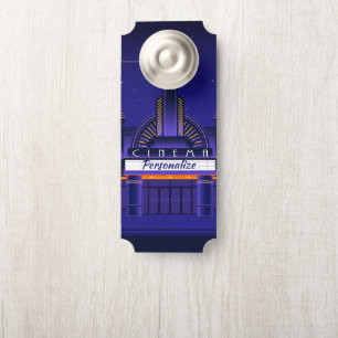Movie Cinema Theatre Marquee Room Door Hanger