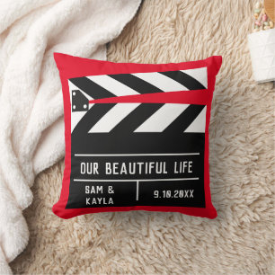 Movie Clapboard Customisable Keepsake Cushion